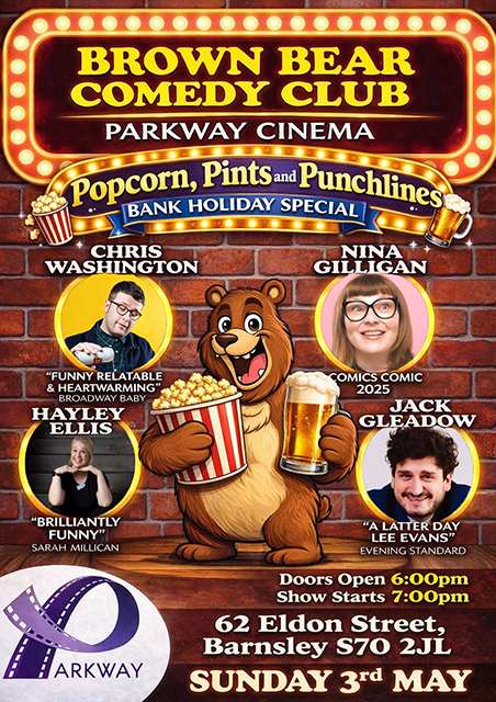 POPCORN, PINTS & PUNCHLINES!